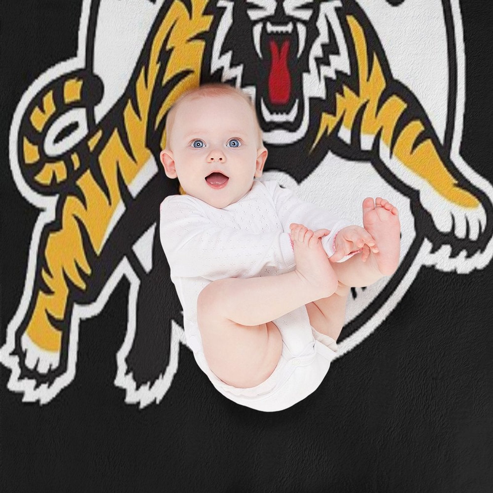 Hamilton Tiger Cats Cfl Logo Wrinkle-free Throw Blanket