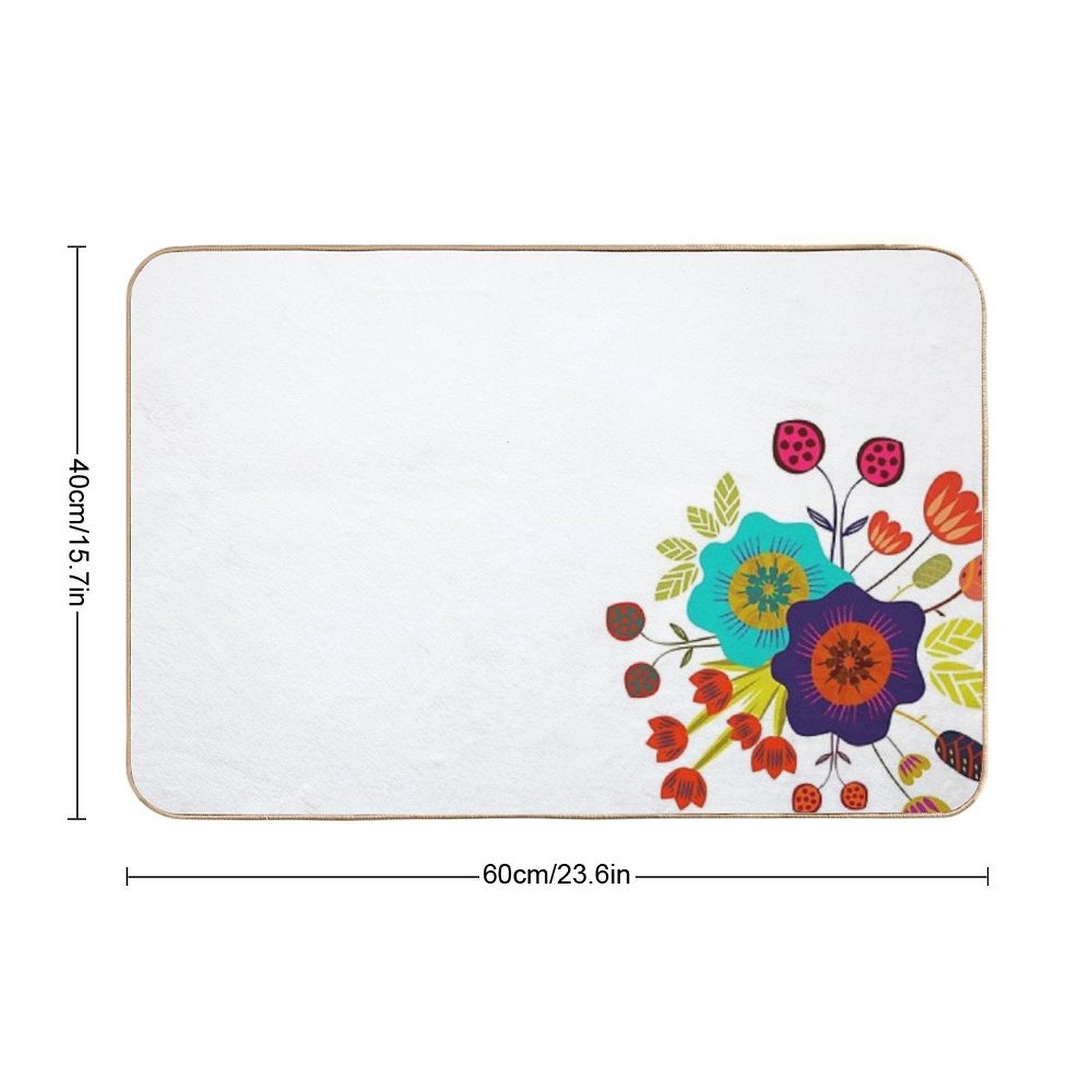 Magical Night Garden  Stain-Proof Bath Mat