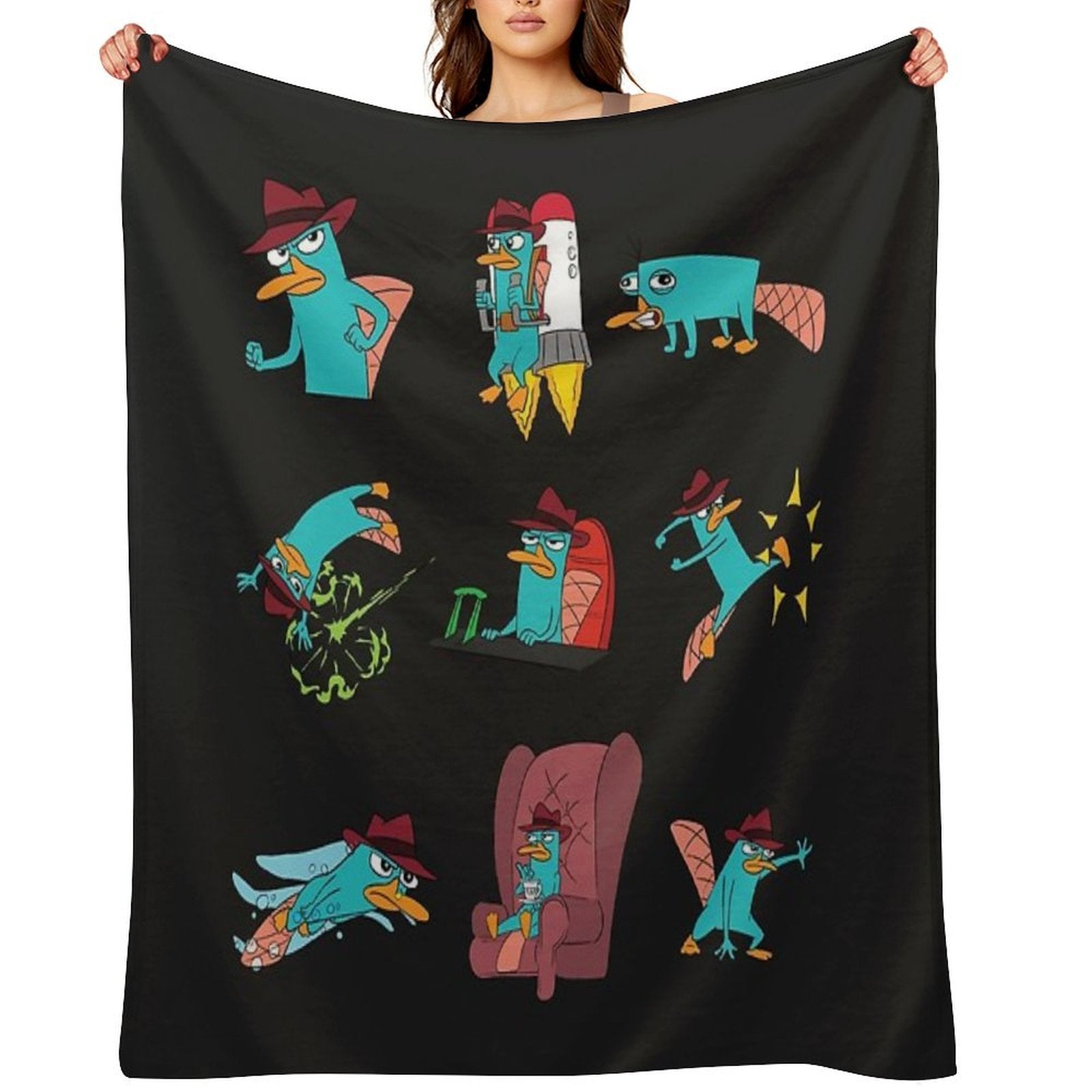 You Can Call Him Agent P Velvety-soft Throw Blanket