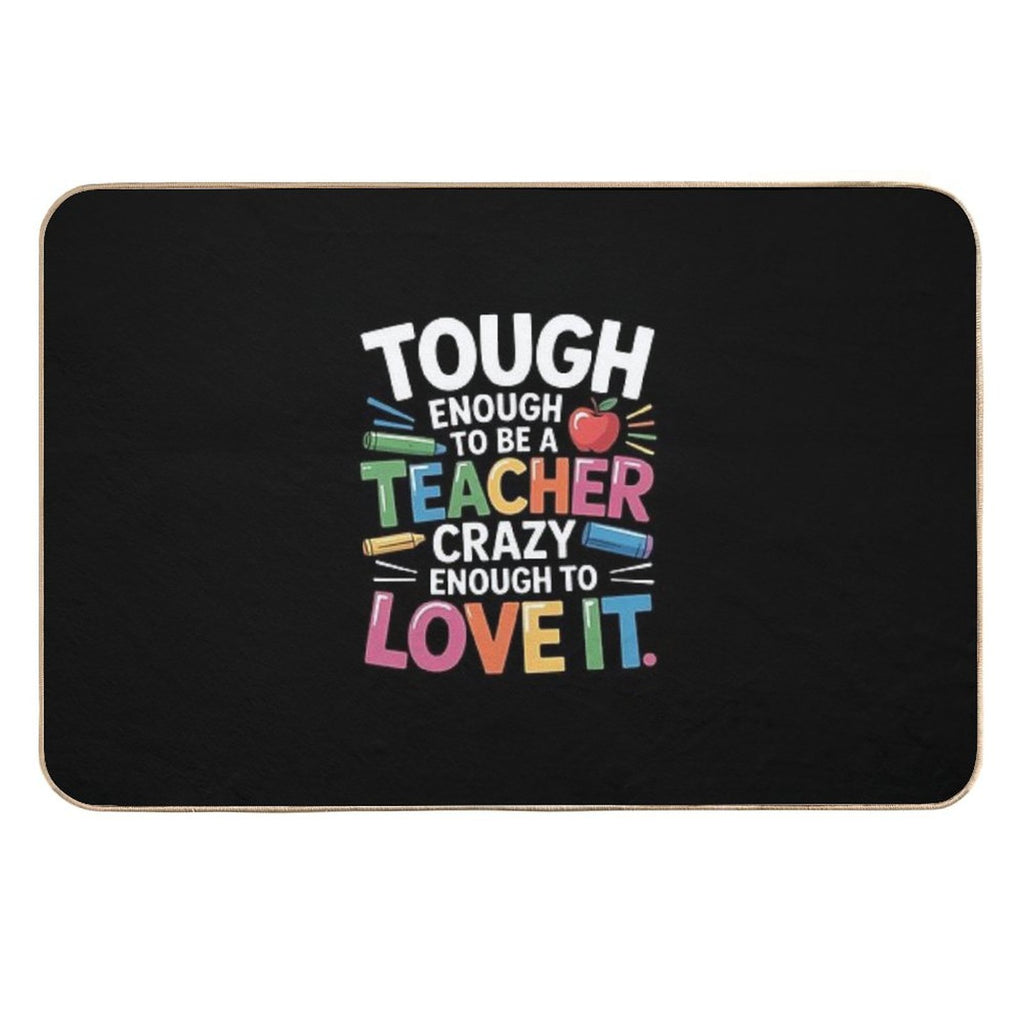 Crazy Teacher Men Women Funny School Teachers  Easy To Clean Bath Mat