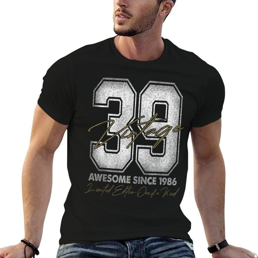 39 Year Old Gifts Vintage 1986 Limited Edition 39th Birthday  Polyester Blend T-Shirt