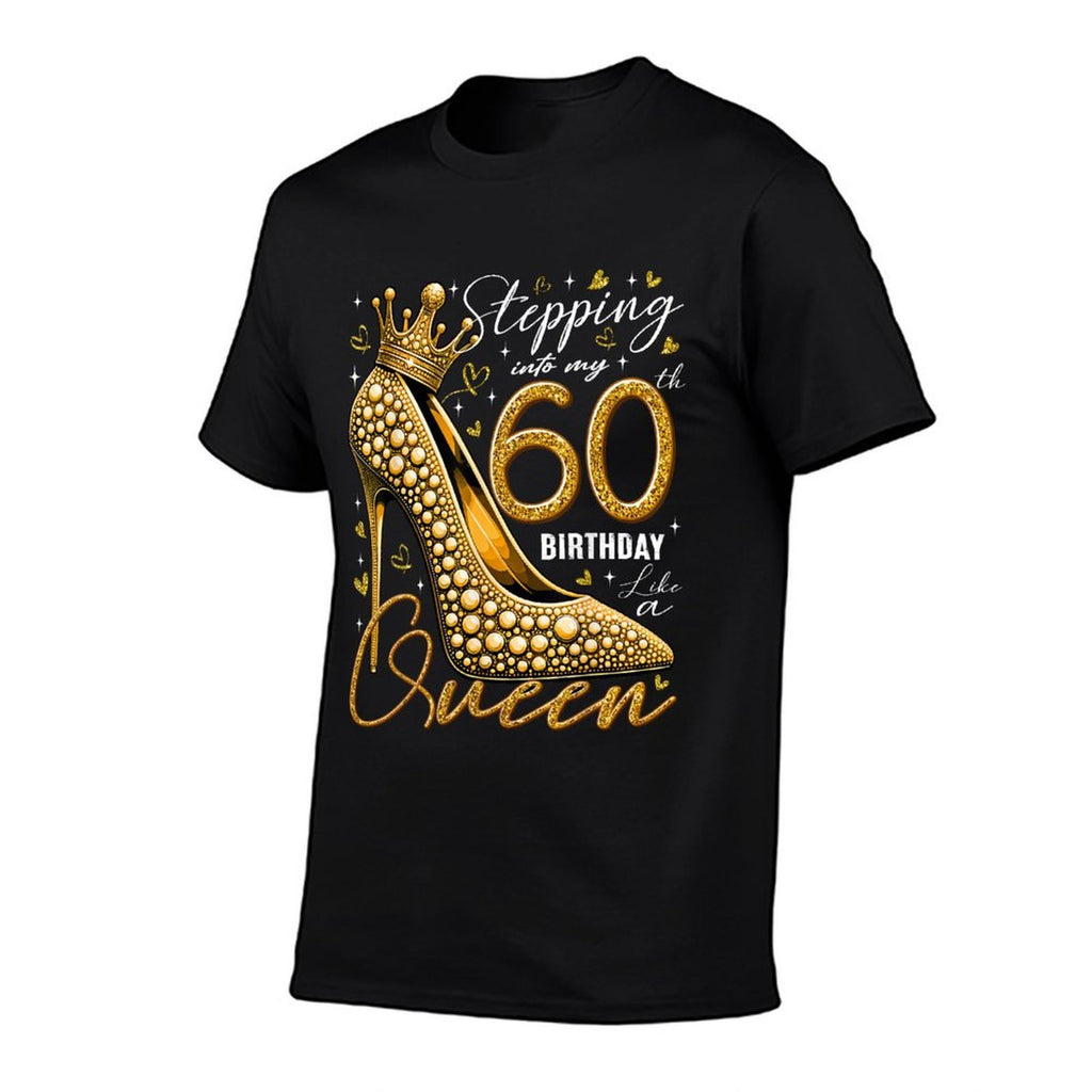 60 Year Old Gifts High Heels Stepping Into My 60th Birthday  Moisture-wicking T-Shirt
