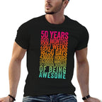 Funny 50th Birthday Old Meter Funny 50 Year Old Gifts  Quick-drying T-Shirt