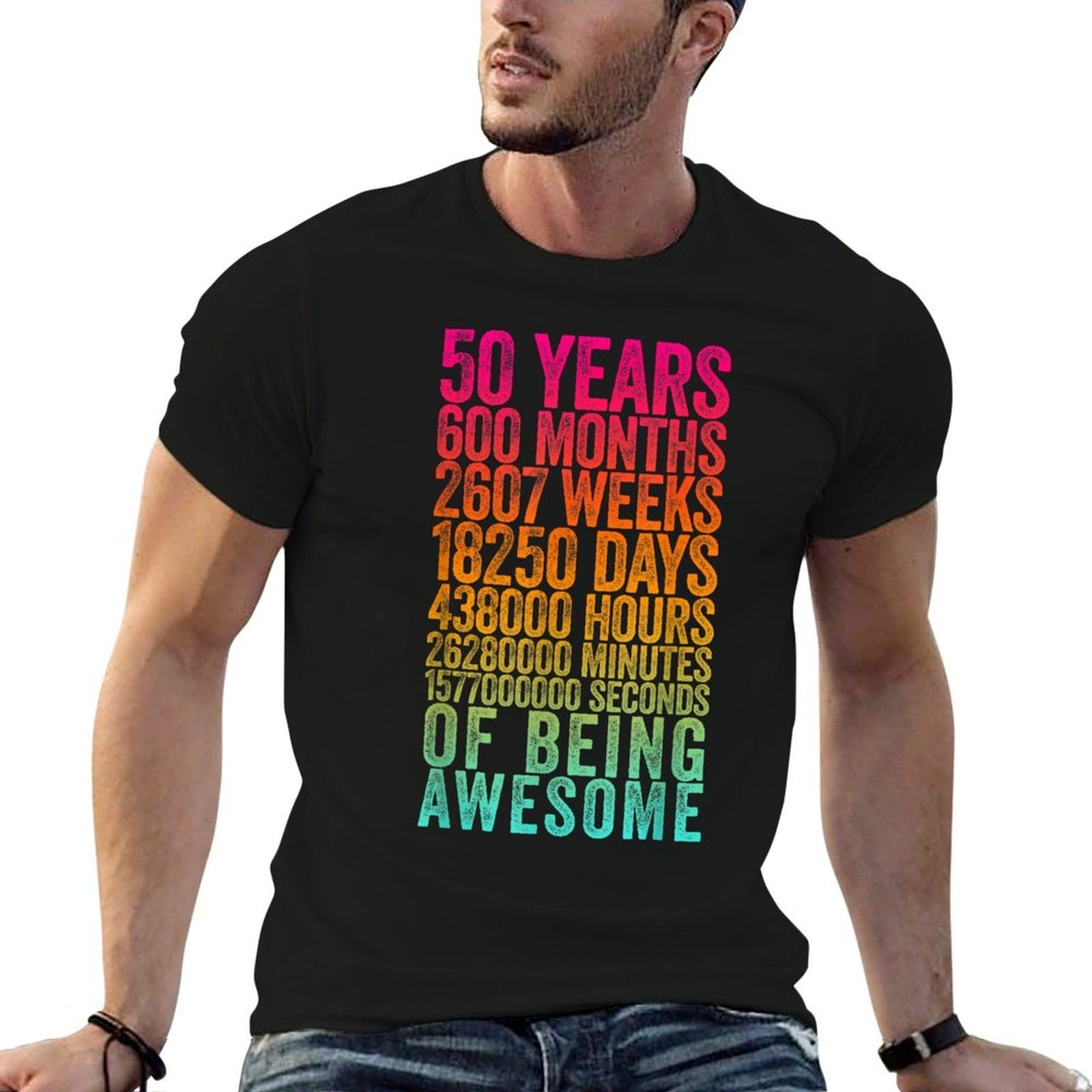 Funny 50th Birthday Old Meter Funny 50 Year Old Gifts  Quick-drying T-Shirt