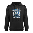 15th Birthday Boy Level 15 Gamer 15 Year Video Game Party Pilling-Resistant Hoodie