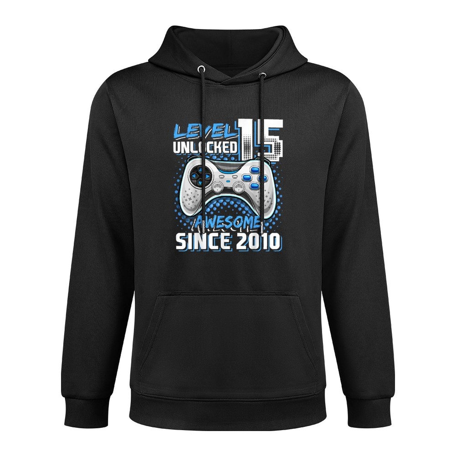 15th Birthday Boy Level 15 Gamer 15 Year Video Game Party Pilling-Resistant Hoodie