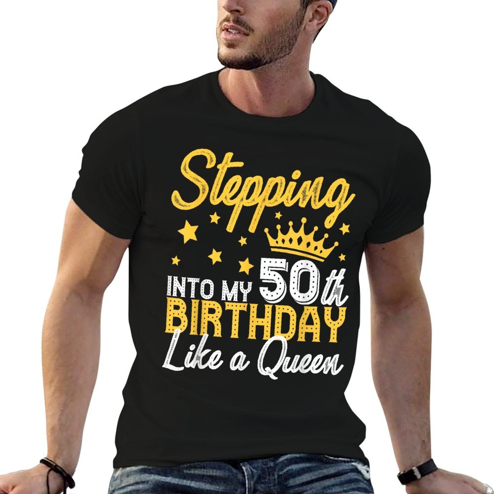 50th Birthday Art For Women Ladies Girls Turning 50 Gag Idea  Durable T-Shirt