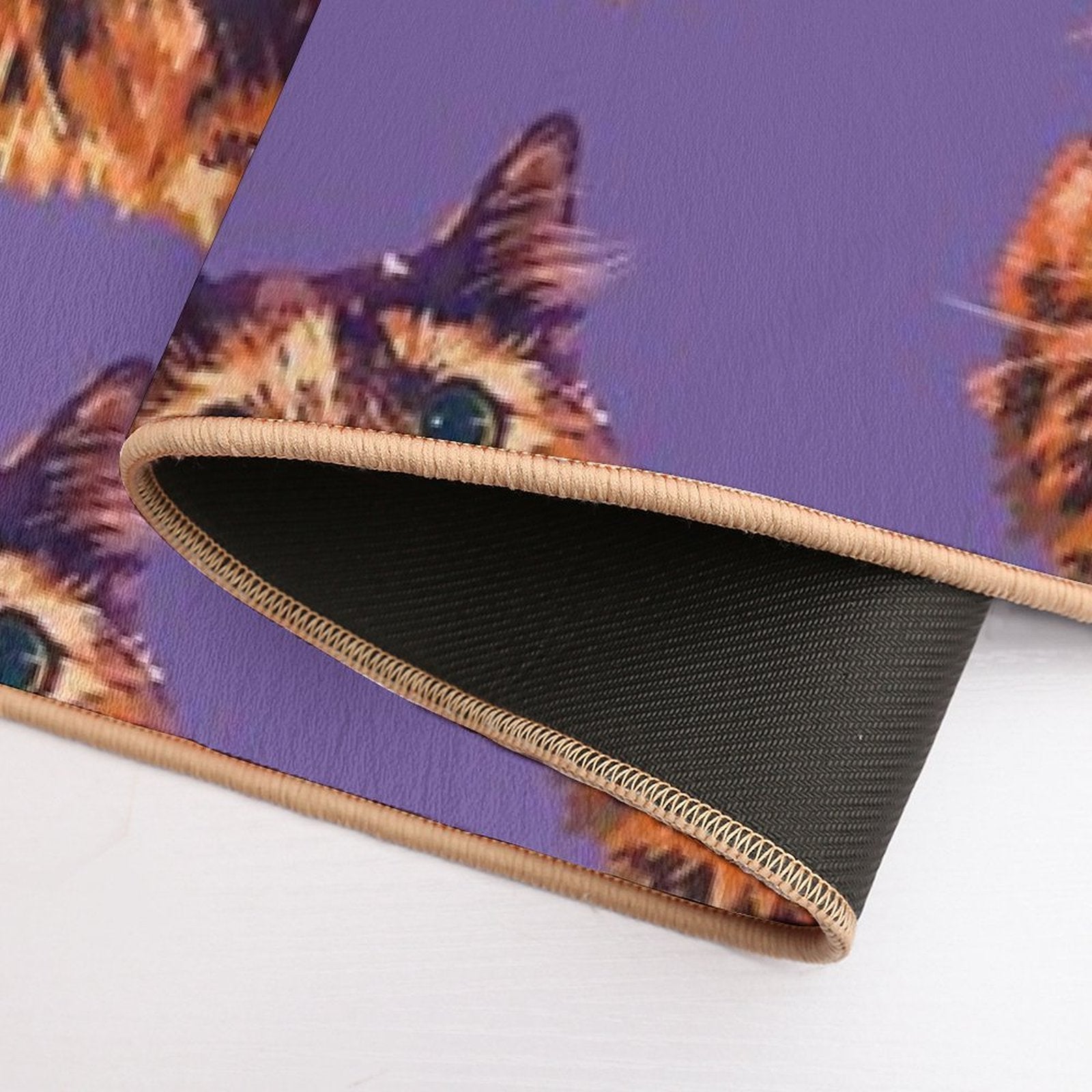 Tortoiseshell Mocha  High-Traffic Bath Mat