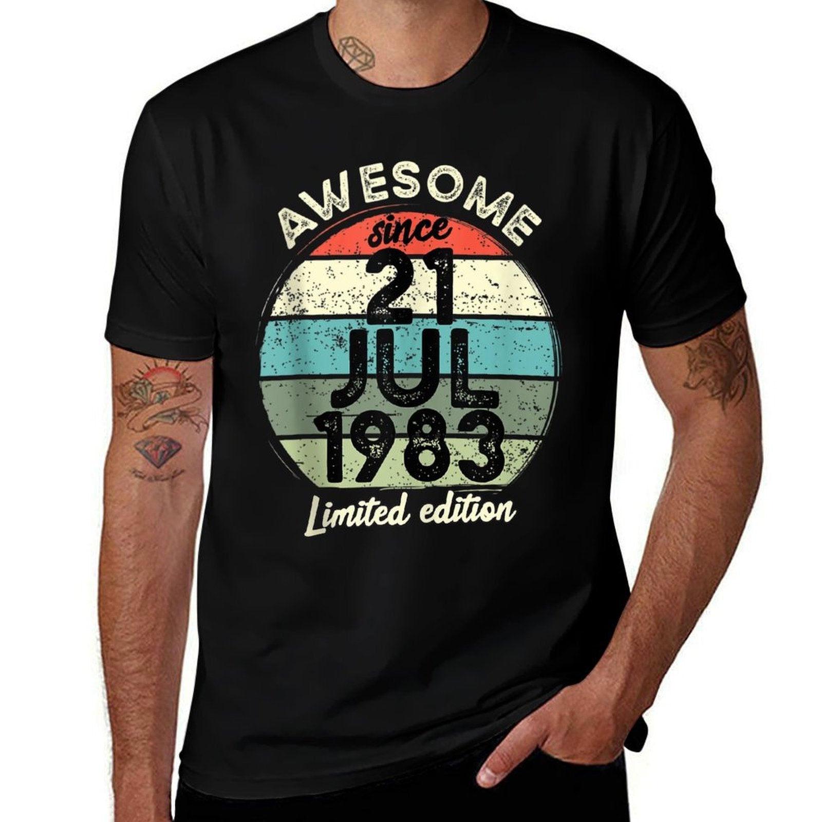 40 Year Old Birthday 21 July 1983 40th Birthday  Stretchy T-Shirt