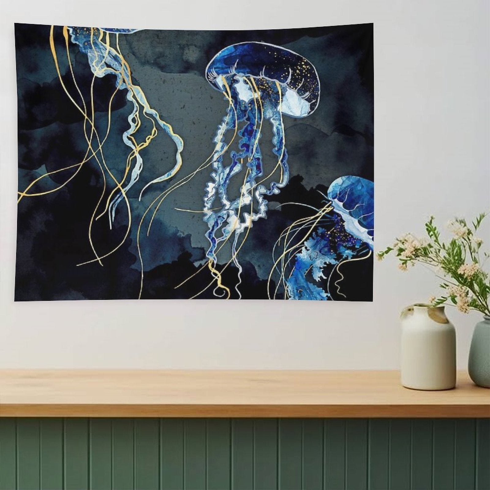 Metallic Ocean III Tapestry