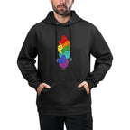 Funny LGBT Rainbow Chicken Lesbian Gay Pride Mens Womens Durable Construction Hoodie