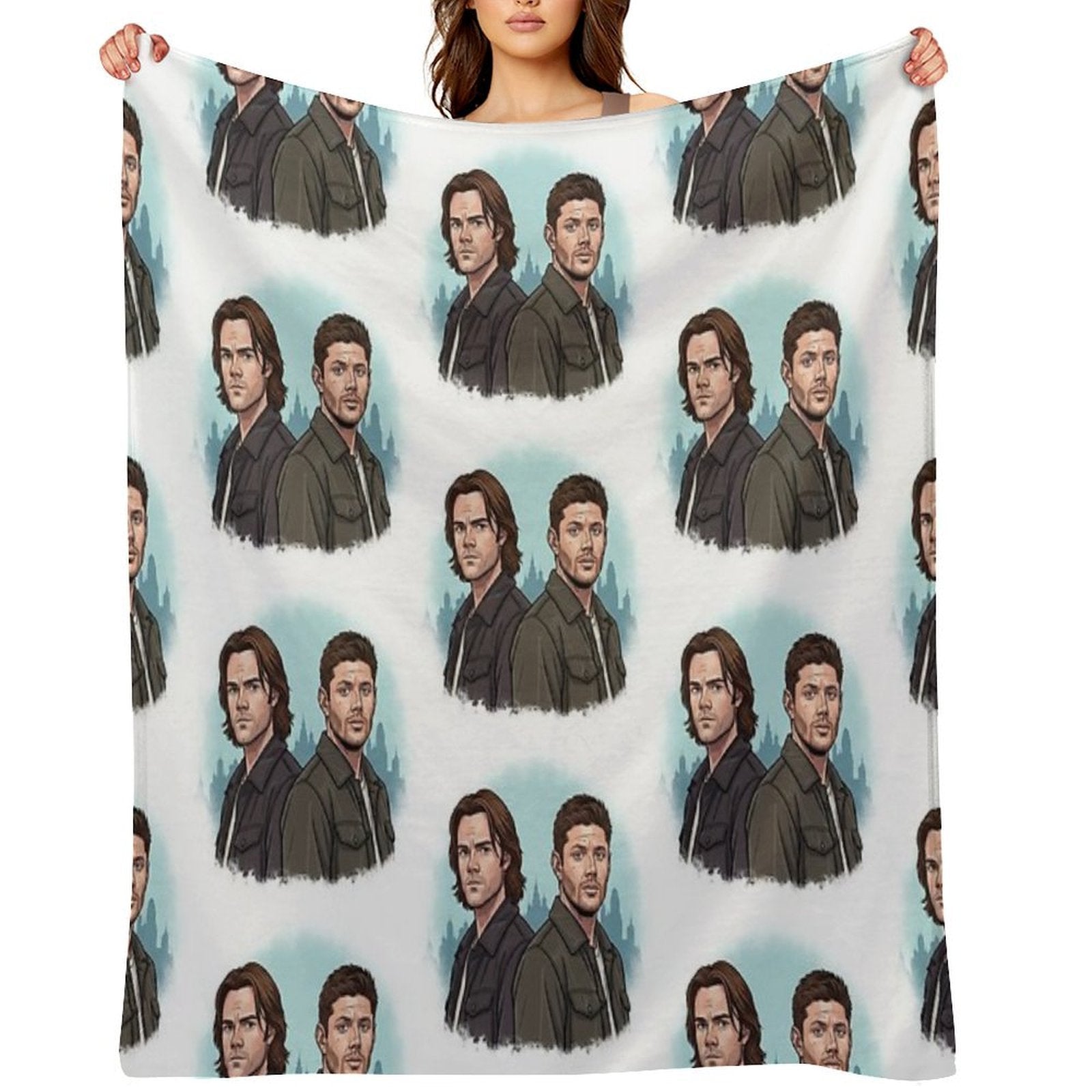Supernatural - Brothers Compact Throw Blanket