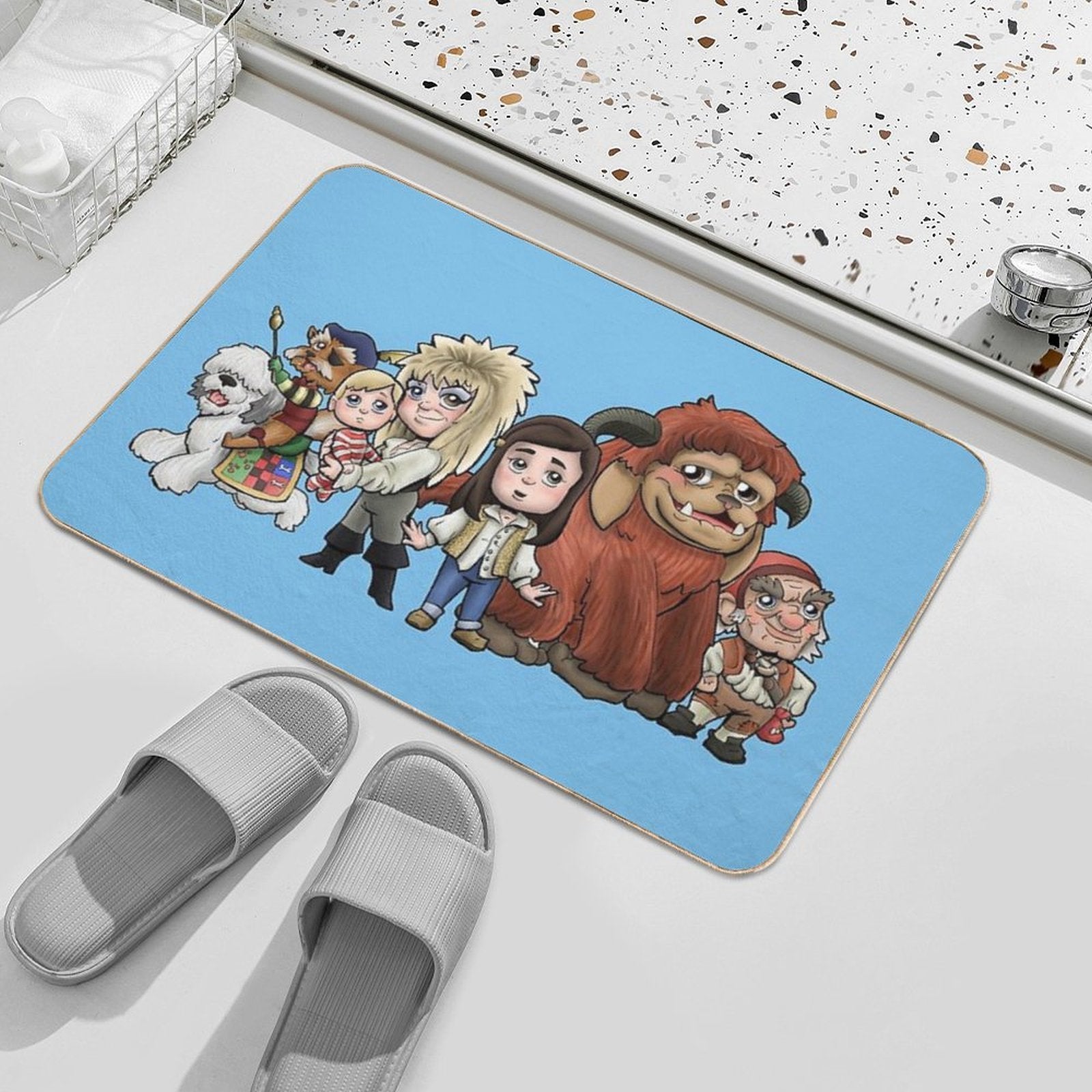 Labyrinth Journey  Fade-Resistant Bath Mat