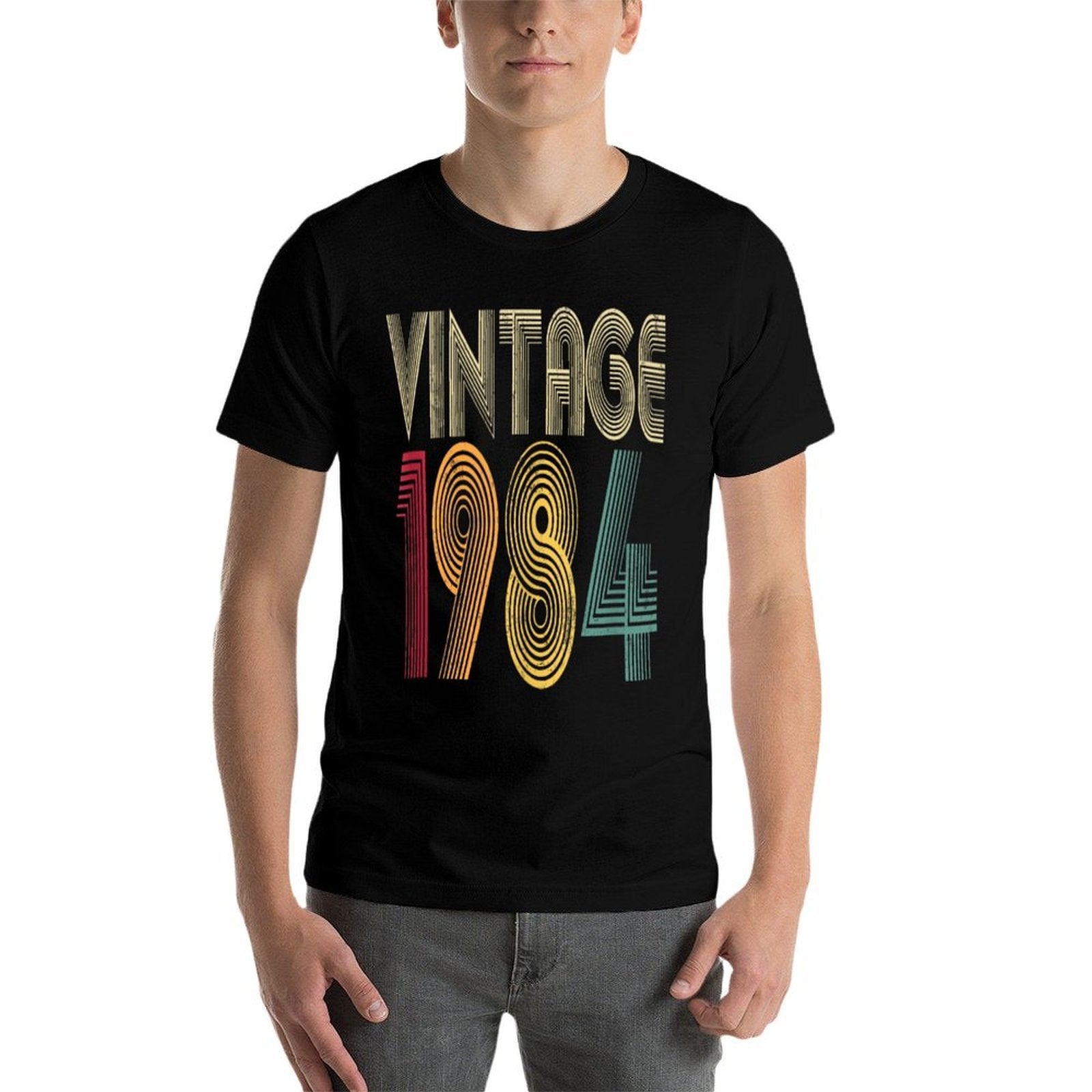 1984 40th Birthday Gift Vintage Retro Men Women 40 Years Old  Odor-resistant T-Shirt