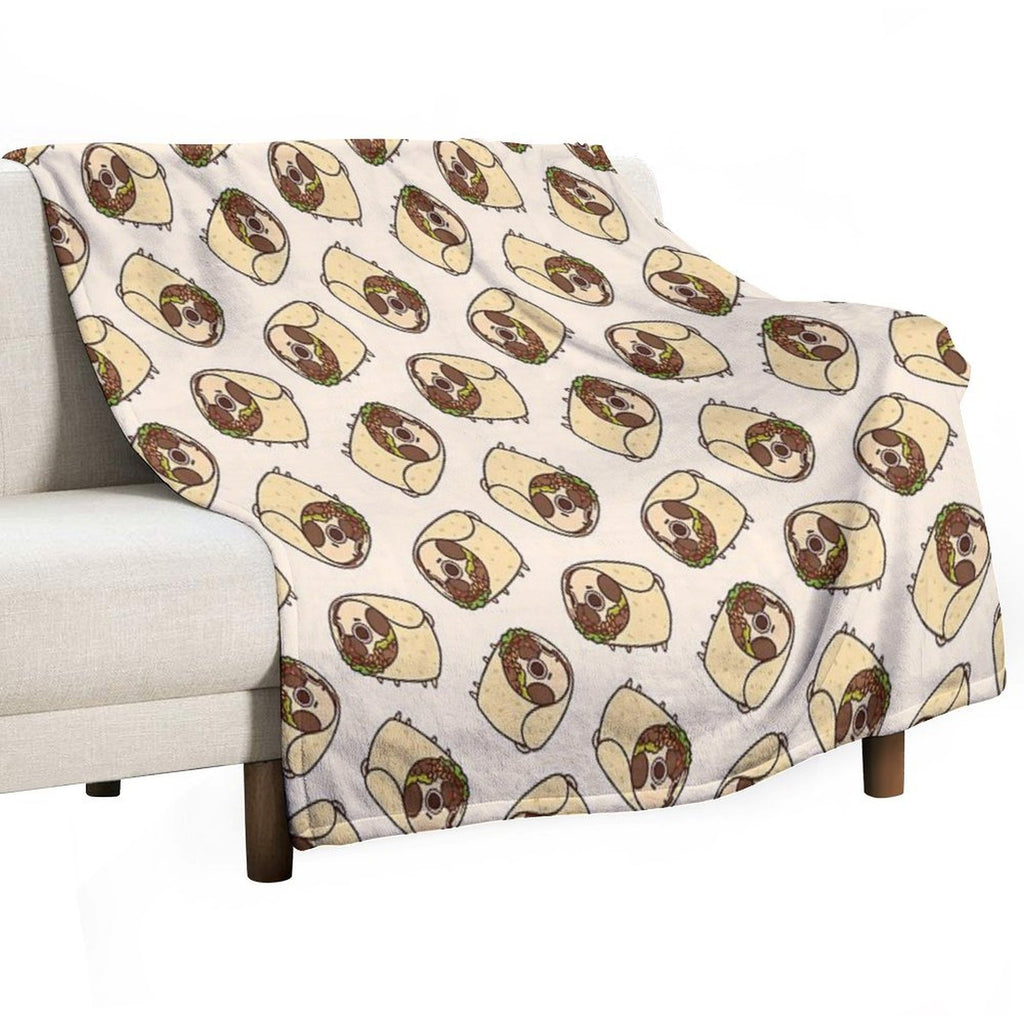 Burrito Puglie Anti-pilling Throw Blanket