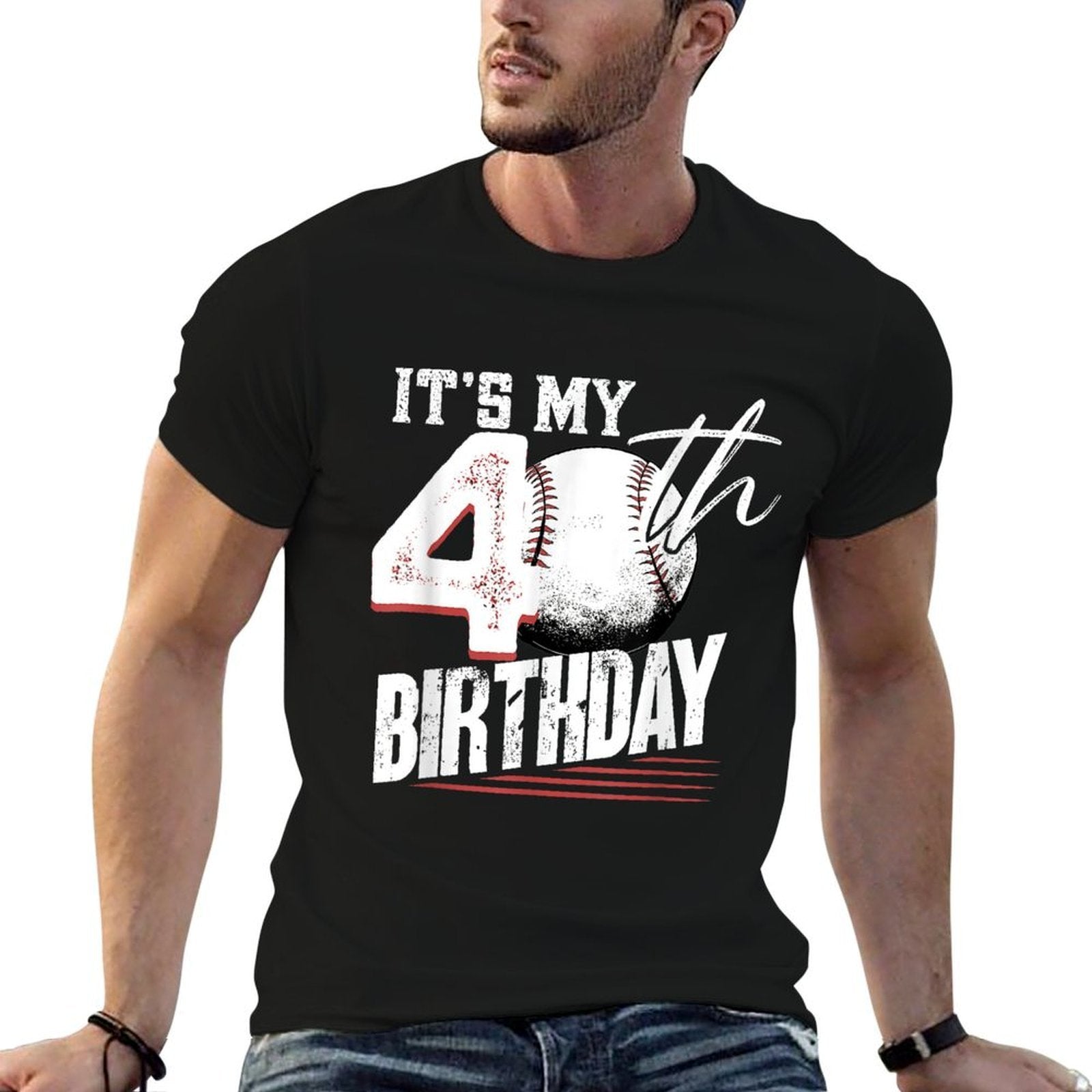 40 Years Old Vintage Baseball 40th Birthday  Durable T-Shirt