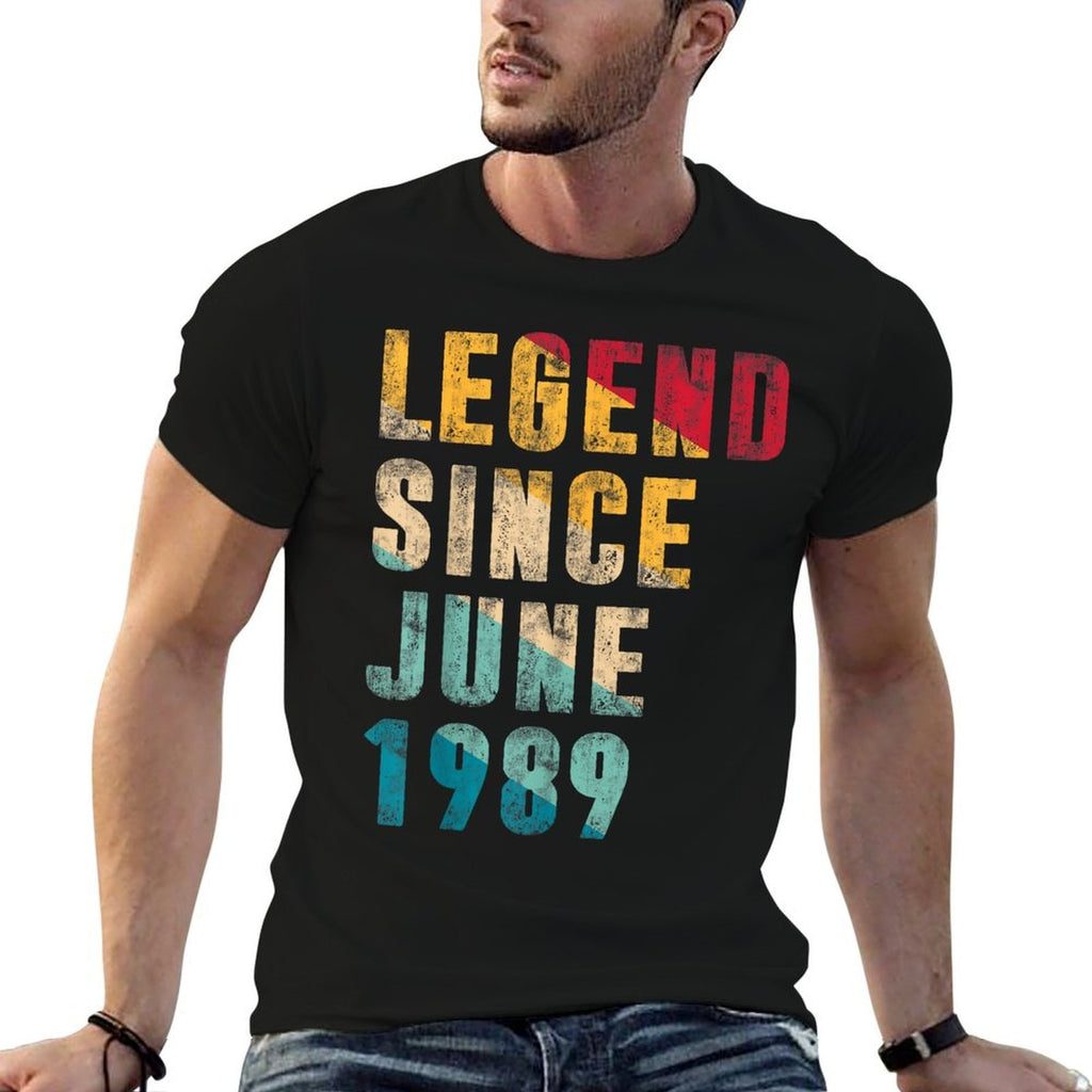 35 Years Old Bday Gifts Legend Since June 1989 35th Birthday  Quick-drying T-Shirt