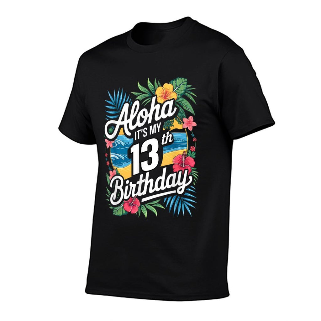 Aloha 13th Birthday Hawaiian Theme Hawaii Tropical Beach  Classic T-Shirt