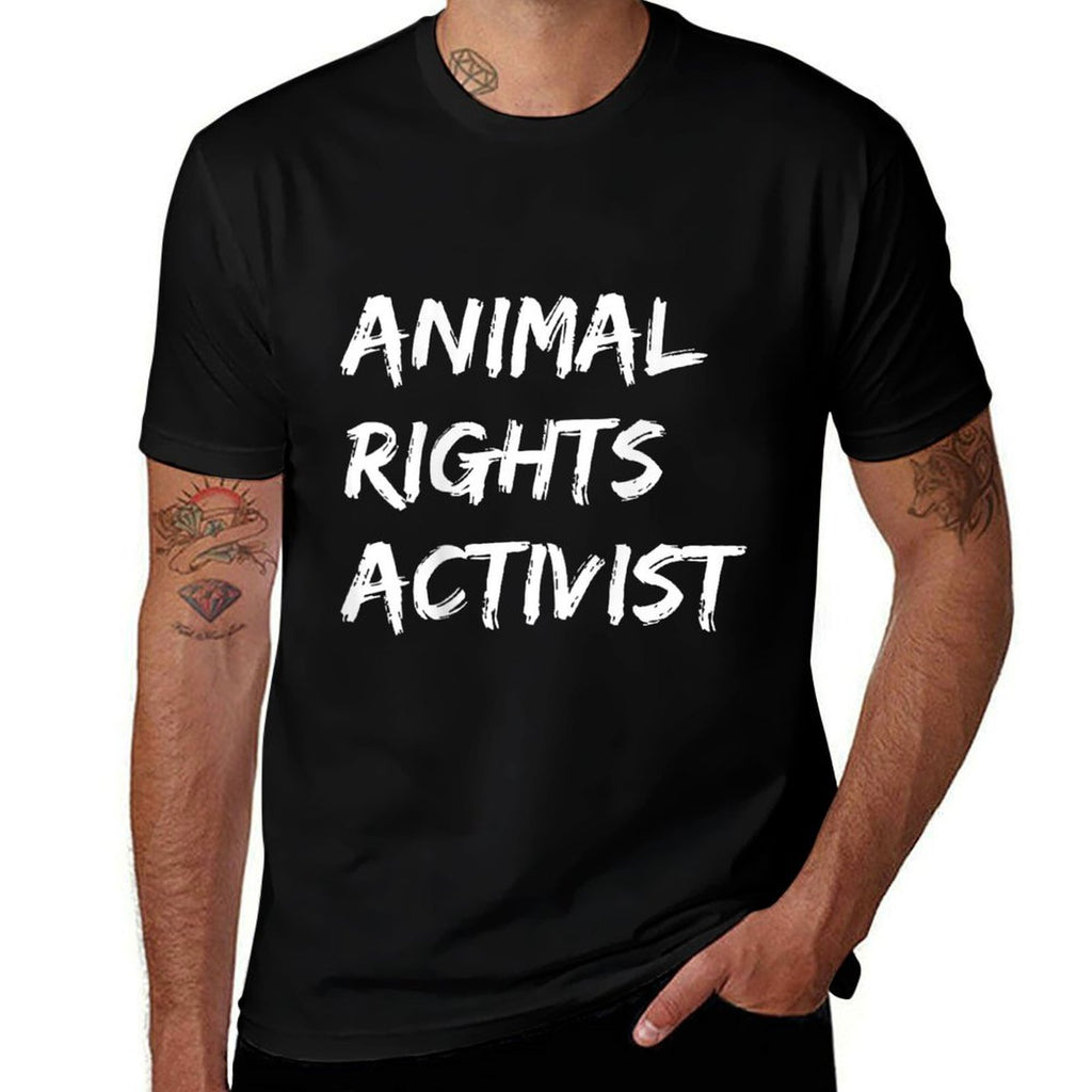Animal Rights Activist Vegan Vegetarian Protest  Wrinkle-resistant T-Shirt