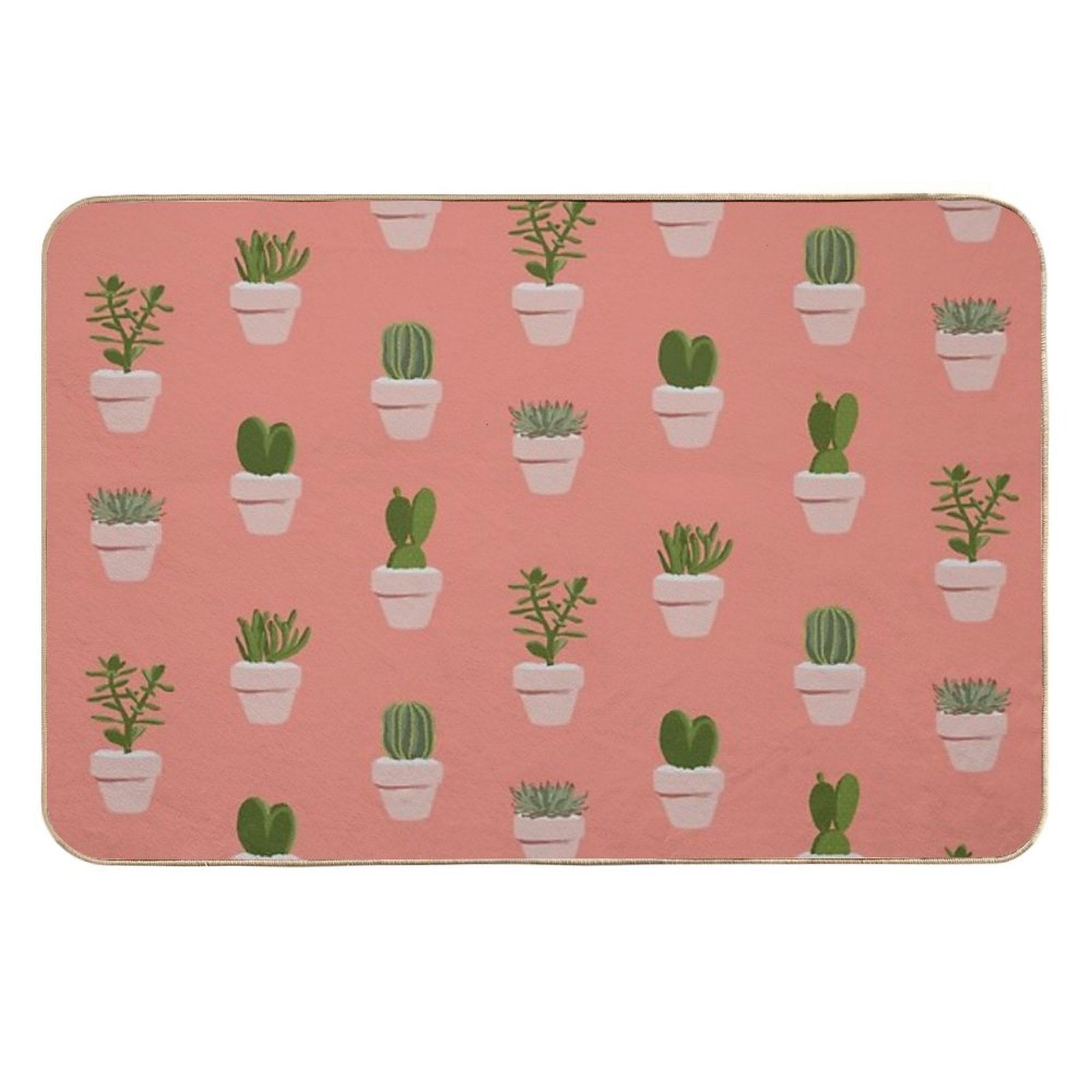 Cacti & Succulent  Easy To Clean Bath Mat