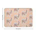 Fa La La Llama - Funny Llama Christmas Pun Sticker  Toxin-Free Bath Mat