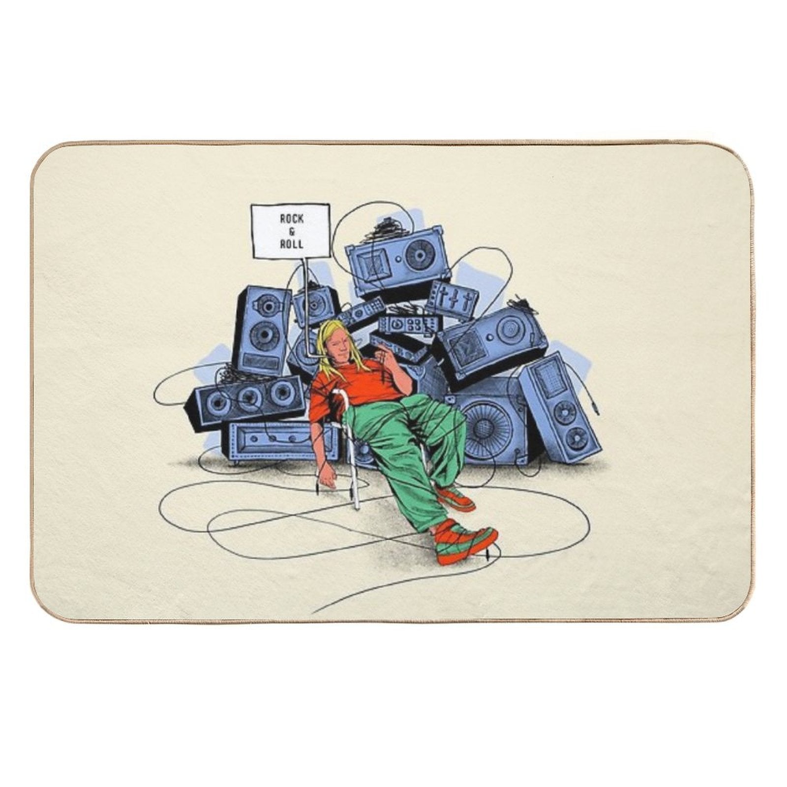 Rock&roll  Pet-Safe Bath Mat