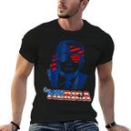 'MERICA TRUMP Happy 4th Of July Trump American  Stretchy T-Shirt