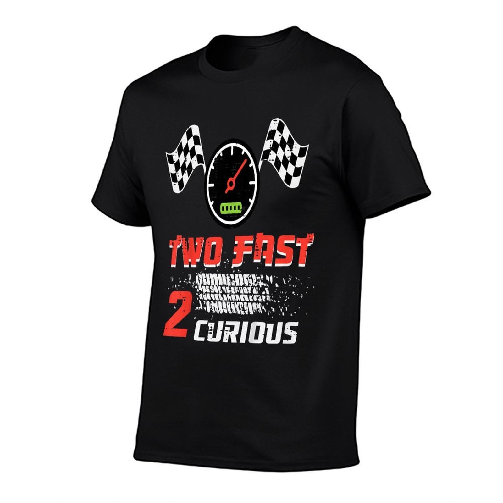 2nd Birthday Two Fast 2 Curious Funny Boys Girls Kid Toddler  Stretchy T-Shirt
