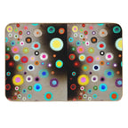 Poppies Colorful Snow Landscape  Odorless Bath Mat