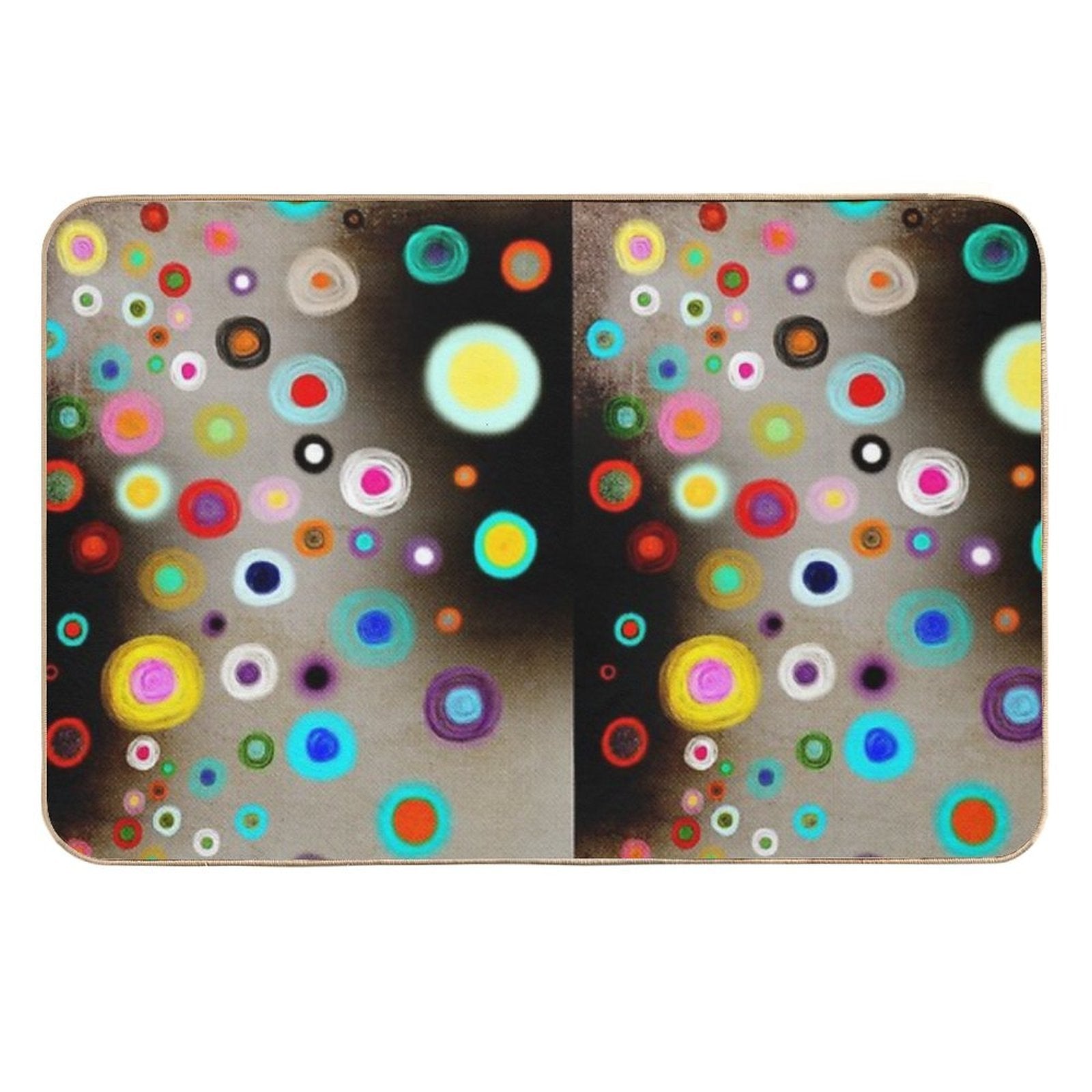 Poppies Colorful Snow Landscape  Odorless Bath Mat