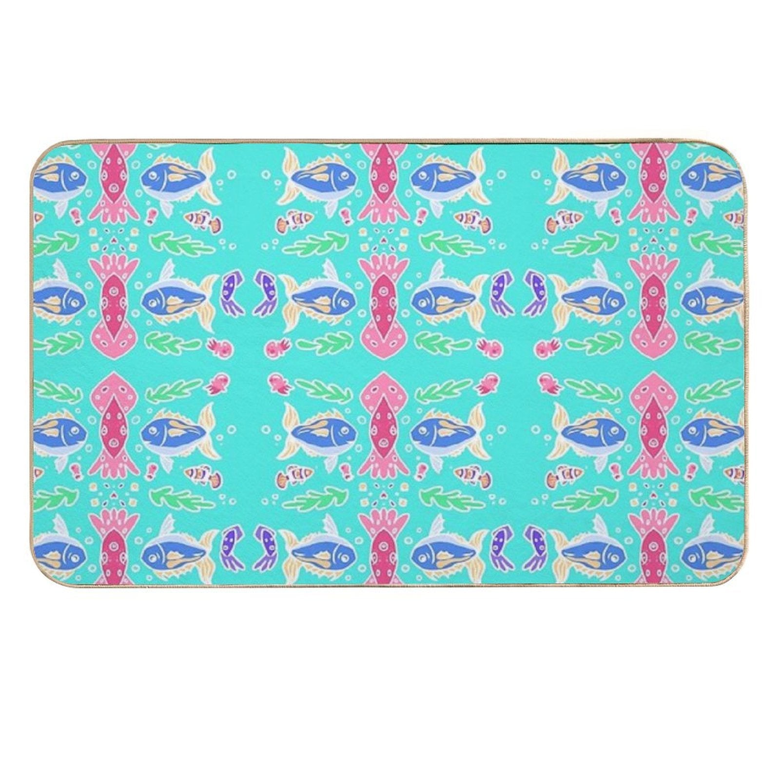 Vibrant Squid  Anti-Trip Bath Mat