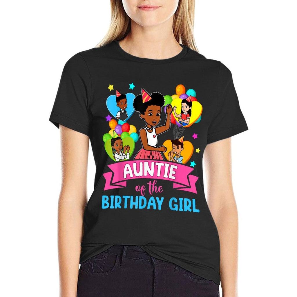 Auntie Gracie's Corner Birthday Dolls Cute Party Gift  Stretchy T-Shirt