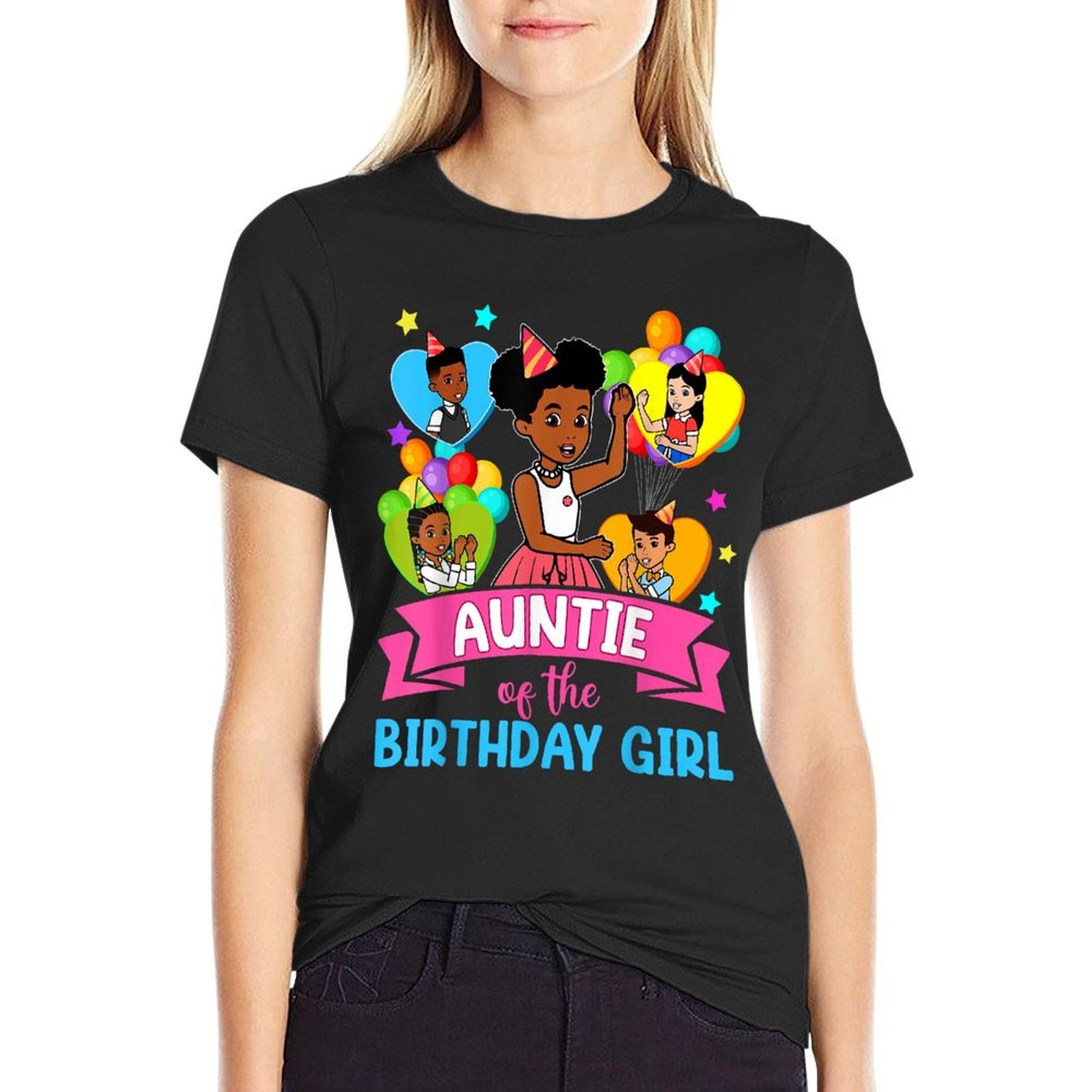 Auntie Gracie's Corner Birthday Dolls Cute Party Gift  Stretchy T-Shirt