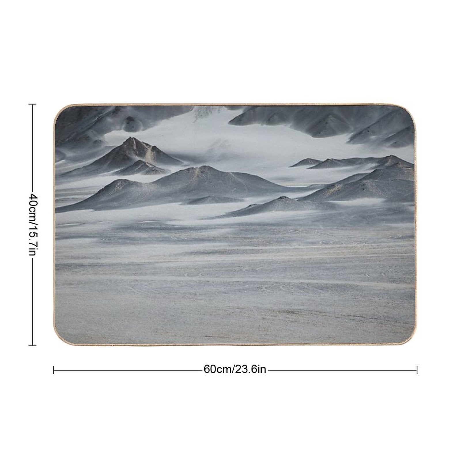 Black Lonely Mountain (黑独山), Qinghai, China  Anti-Trip Bath Mat