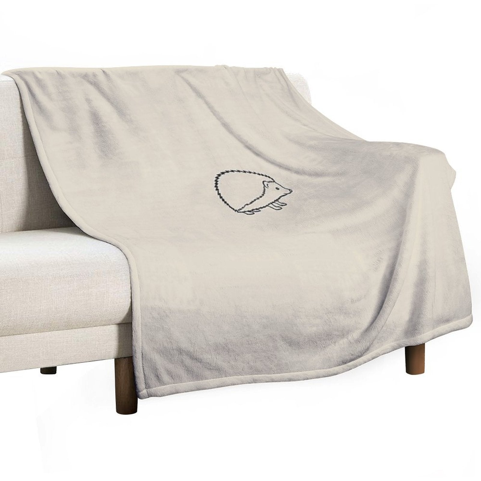 Softy Hedgehog Eco-conscious Throw Blanket