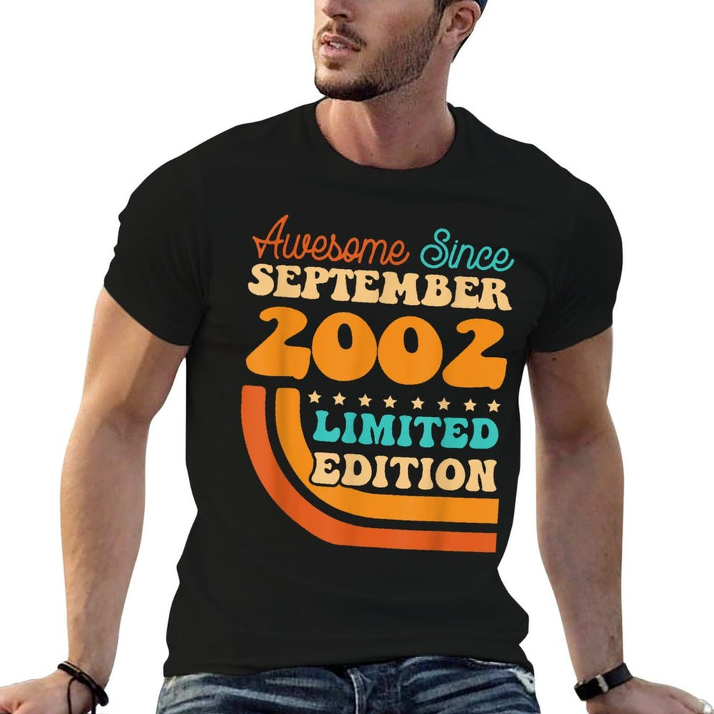 21 Years Old Born in September 2002 21st Birthday  Odor-resistant T-Shirt