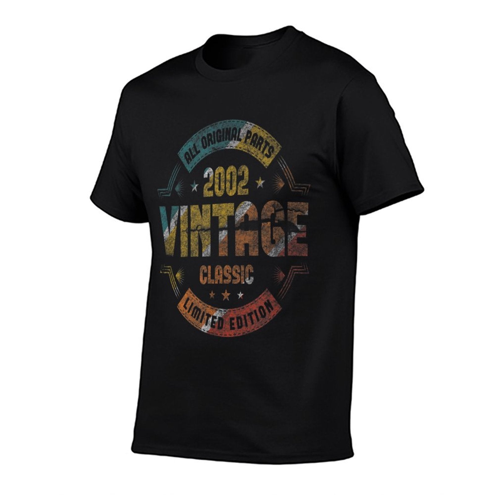 21st Birthday Retro Vintage Born In 2002 Birthday Comfortable T-Shirt