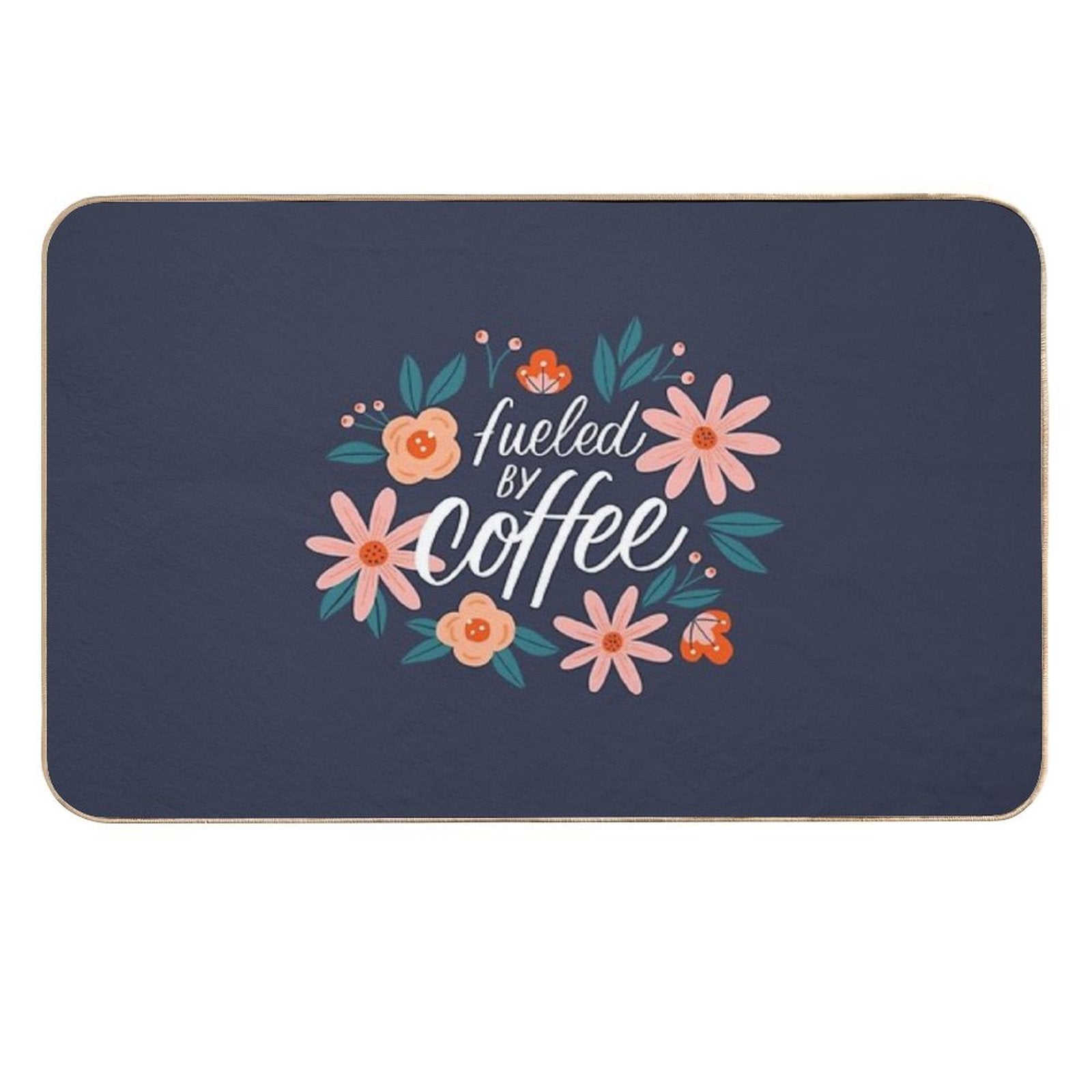 Fueled by Coffee  Absorbent Bath Mat