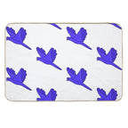 Blueberry As A Macaw Flying  Long-Lasting Bath Mat