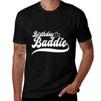 Happy Birthday Baddie for Cute Birthday Squad B-Day Gifts  Polyester Blend T-Shirt