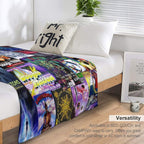 90's Rave Flyers Quick-dry Throw Blanket