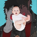 Black Comes In Many Shades Vampire Musician Wrinkle-free Throw Blanket