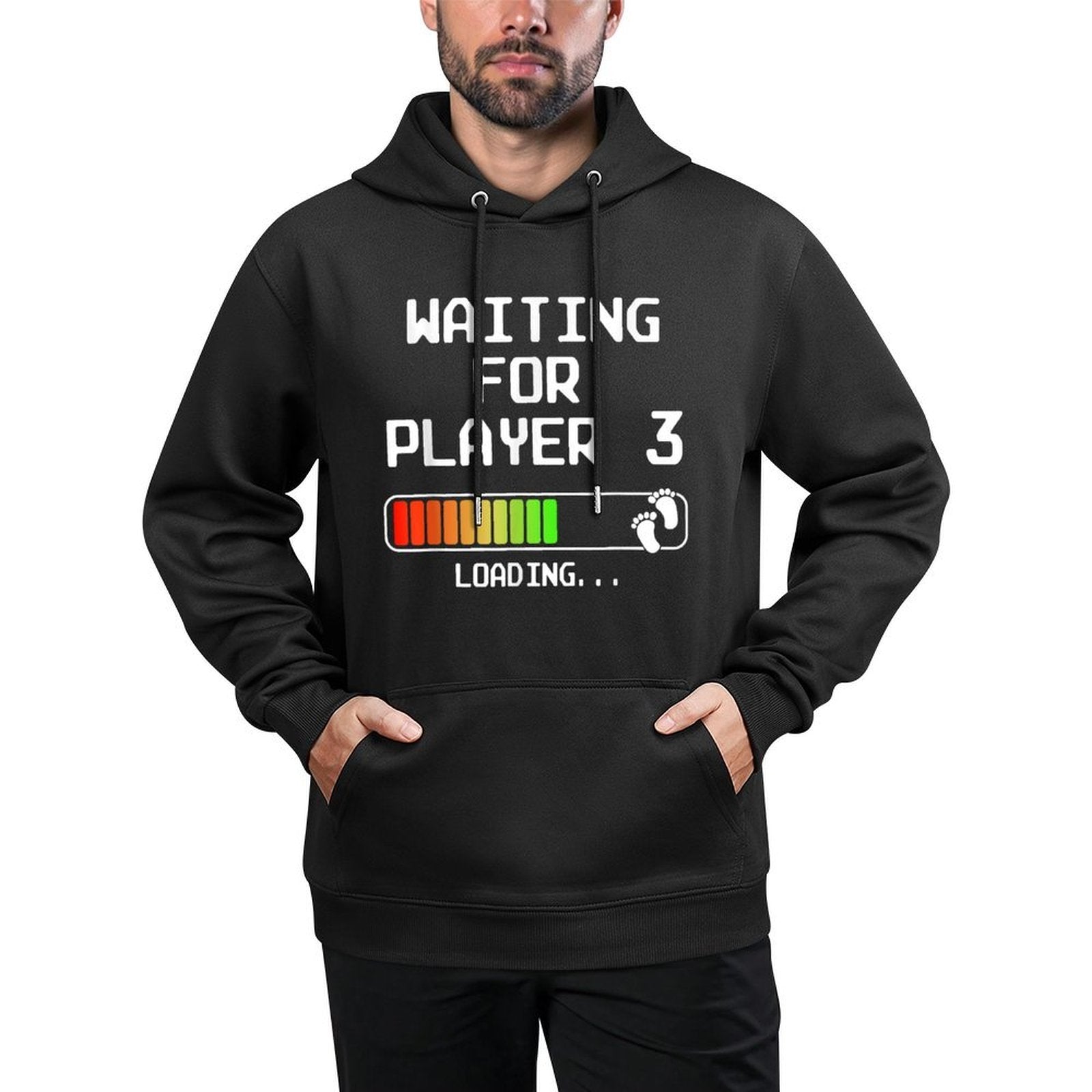 Expectant Dad To Be Gamer Pregnancy Announcement Player 3 Customizable Surface Hoodie