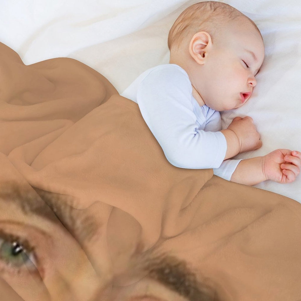 Nicolas Cage Giant Face Versatility Throw Blanket