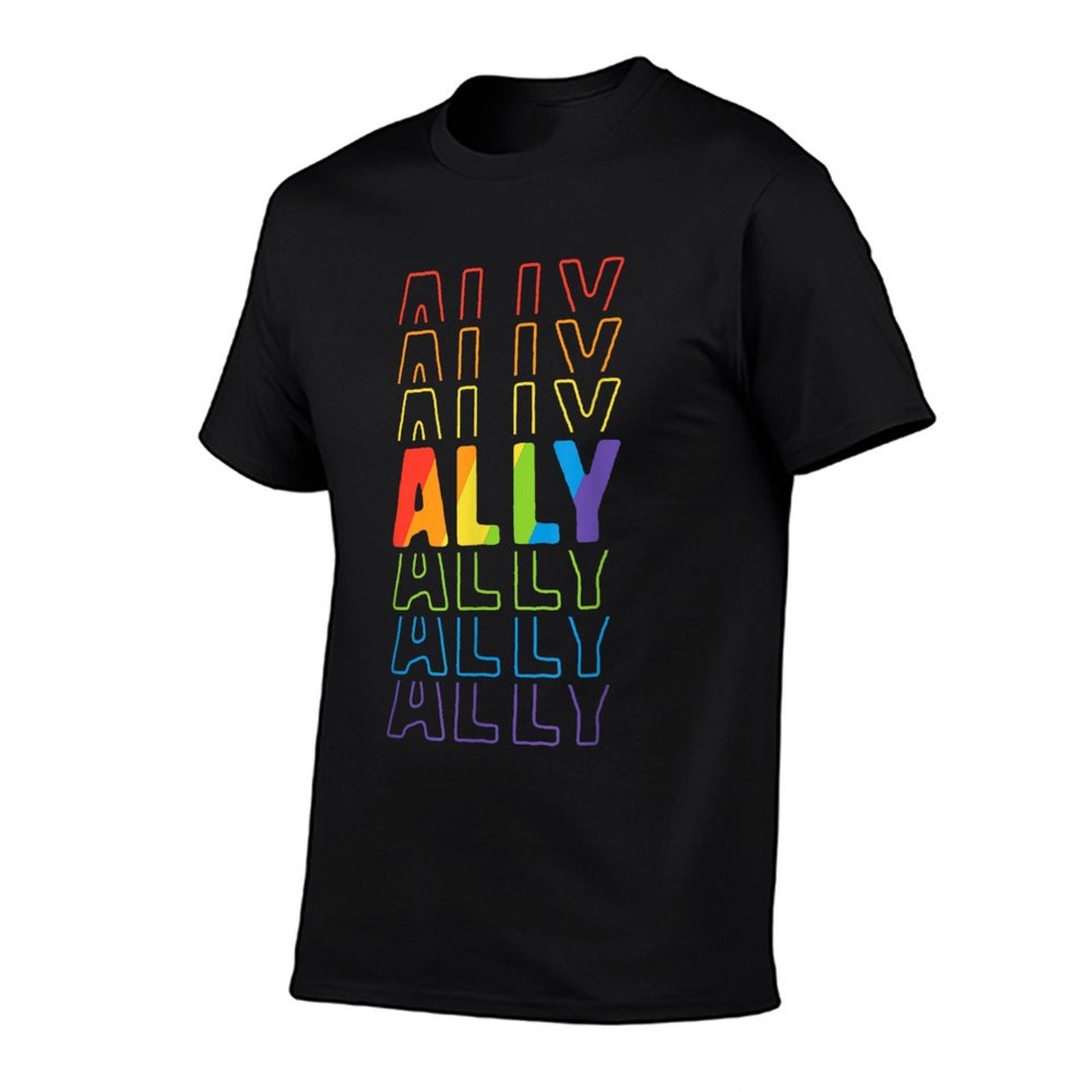 Ally LGBT Pride Rainbow Parade Ally March Mom Women  Easy-care T-Shirt