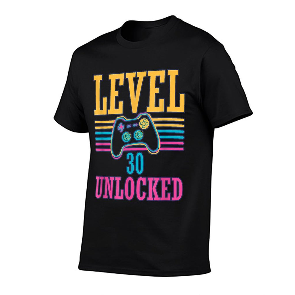 Vintage Level 30 Unlocked Video Gamer 30th Birthday Gift  Stretchy T-Shirt