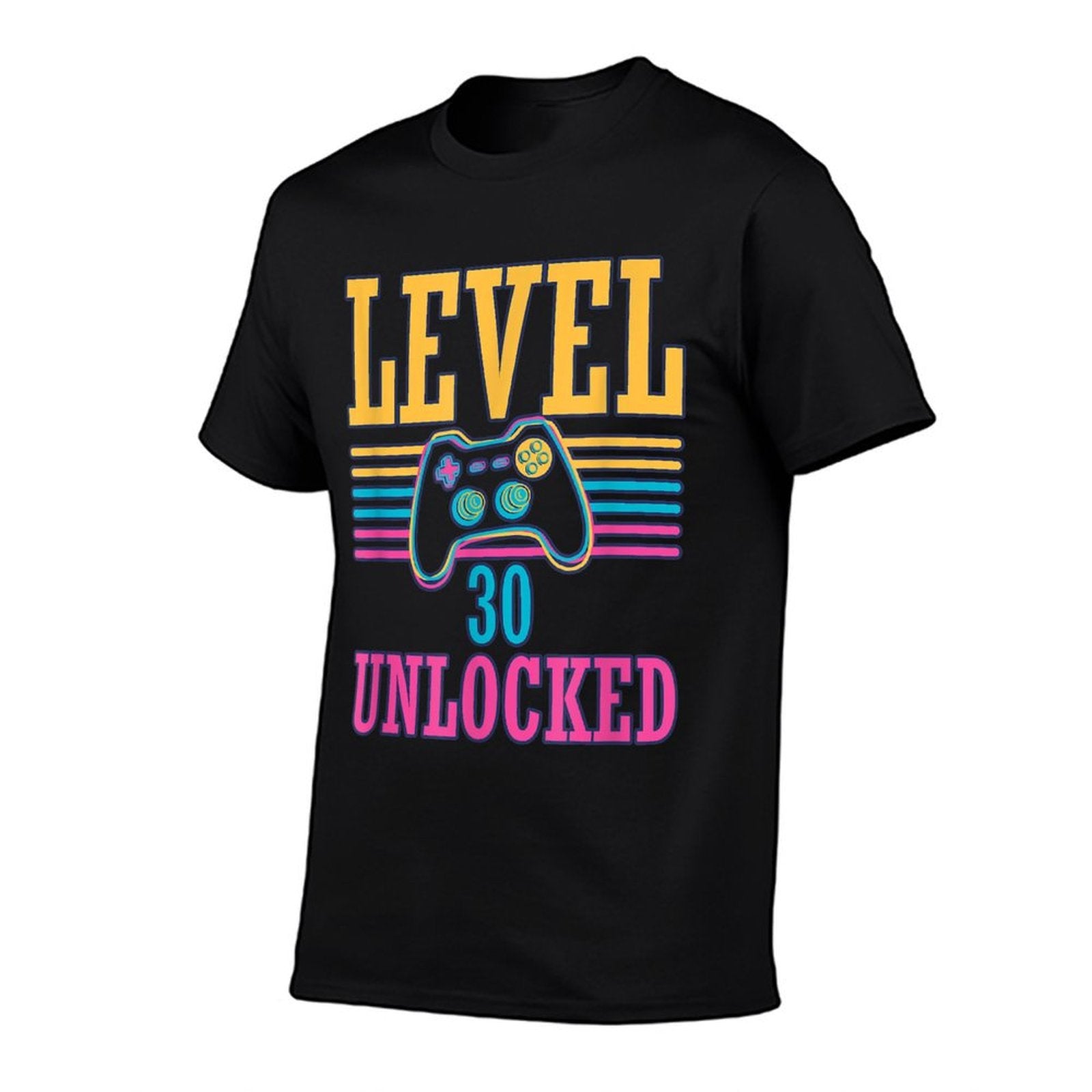 Vintage Level 30 Unlocked Video Gamer 30th Birthday Gift  Stretchy T-Shirt
