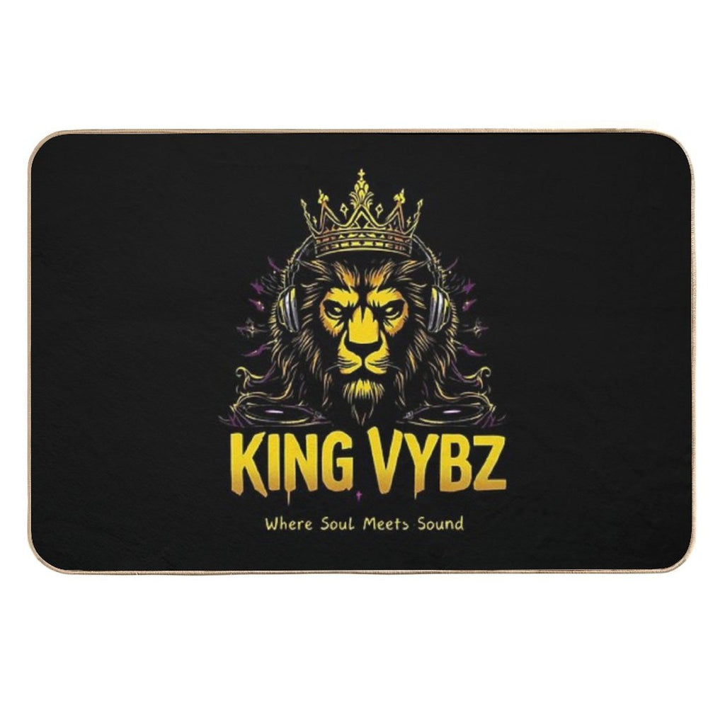 KING VYBZ Official Logo Durable Bath Mat
