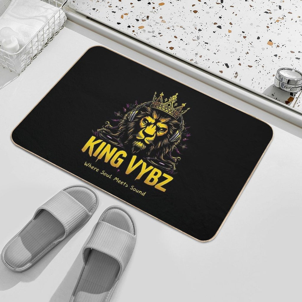KING VYBZ Official Logo Durable Bath Mat