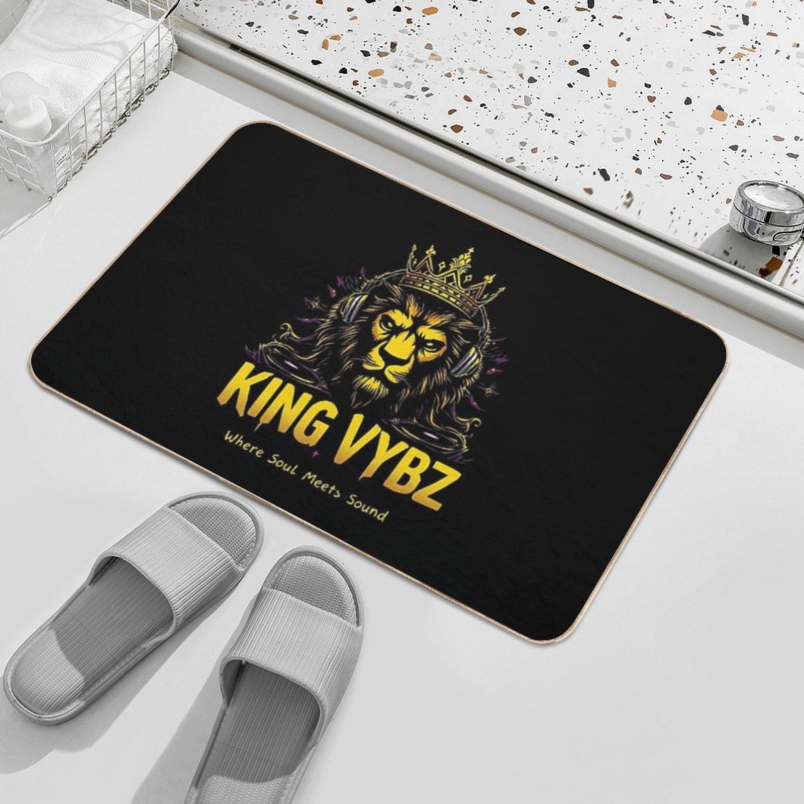 KING VYBZ Official Logo Durable Bath Mat